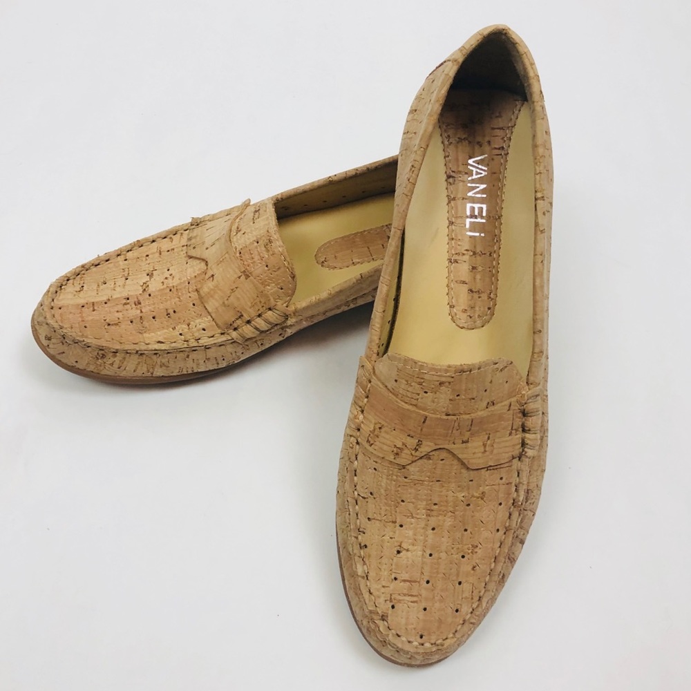 Vaneli Cork Driving Loafers Size 7N